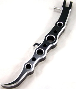 Polished Exotic Short Kickstand fits ZX14 (06-Present) (product code: A4005SAB)