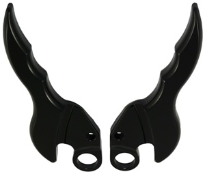 Custom Billet Anodized Black Hayabusa (08-Present) Two Piece Grab Handles (product code# A4014AB)