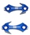 Honda CBR F4, F4I, 600RR, 1000RR (99-07) Mirror Caps, Tattoo Design, Anodized Blue (product code# A4025BL)