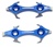 Suzuki GSXR 600/750/1000 (01-05) Mirror Caps, Tattoo Design, Anodized Blue (product code: A4027BL)