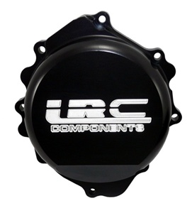 Anodized Black Stator Cover (left side) with "LRC" Engraved, Fits Honda CBR 600RR (07-12) (product code: A4029BLRC)