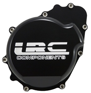 Anodized Black Billet Stator Cover (left side) fits Kawasaki, Engraved with LRC ZX6R/636 (05-06) (product code: A4031ABLRC)