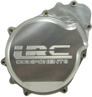 Polished Billet Stator Cover (left side) fits Kawasaki, Engraved with LRC ZX6R/636 (05-06) (product code: A4031LRC)