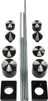 Anodized Black Billet Spiked Axle Dress-Up Kit for Kawasaki ZX-14 (06-10) (product code# A4261AB)