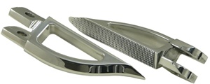 Blade Style Polished Front Footpeg Set for Suzuki Hayabusa 99-Present (product code: A4263)