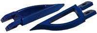 Blade Style Anodized Blue Front Footpeg Set for Suzuki Hayabusa 99-Present (product code: A4263BU)