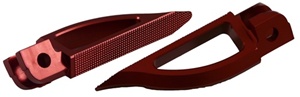 Blade Style Anodized Red Front Footpeg Set for Suzuki Hayabusa 99-Present (product code: A4263R)