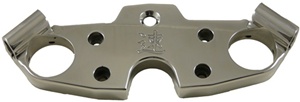 Solid Polished Solid Top Busa Clamp (99-Present), Engraved with Speed Symbol (product code: A4266)