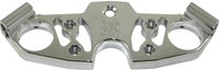 Skeleton Polished Solid Top Busa Clamp (99-Present), Engraved with Speed Symbol (product code: A4267)