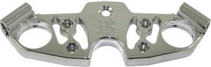 Skeleton Polished Solid Top Busa Clamp (99-Present), Engraved with Speed Symbol (product code: A4267)