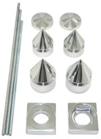 Polished Billet Spiked Axle Dress-Up Kit for Suzuki GSXR 600/750 (08-10) (product code# A4271)