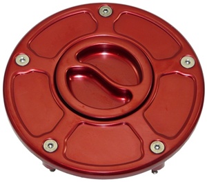 RED FLUSH/RACE STYLE-SCREW CAP YAMAHA (PRODUCT CODE:A4284R)