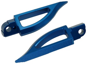 Blade Style Anodized Blue Rear Footpeg Set for Suzuki GSXR / Hayabusa (product code: A4289BL)