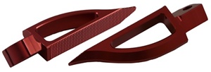 Blade Style Anodized Red Rear Footpeg Set for Suzuki GSXR / Hayabusa (product code: A4289R)