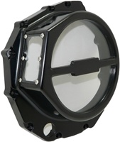 GSX-R 1300 Hayabusa (99-Present) & B-King Anodized Black Clutch Cover with Window (Product Code #A4308B)