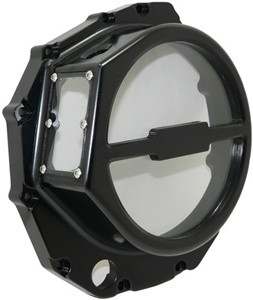 GSX-R 1300 Hayabusa (99-Present) & B-King Anodized Black Clutch Cover with Window (Product Code #A4308B)