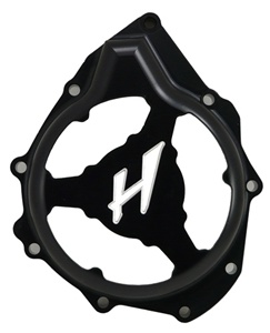 Hayabusa Stator Cover with Window, Anodized Black (99-Present) (product code# A4310ABH)