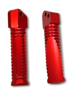 Rear Foot Peg Set for Suzuki GSXR 600 750 1000 Hayabusa, Anodized Red (product code #A4339R)