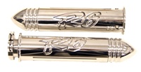 Triple Chromed R6 (99-02) Straight Grips with Pointed Ends (product code# CA2946P)