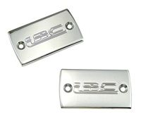 Triple Chromed - Hayabusa (99-Present) Master Cylinder Cap Set Engraved with "LRC" (Product Code #CA3002LRC)