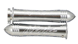 "NINJA" GRIPS - CHROME FITS ALL YEARS (PRODUCT CODE #CA3055P)