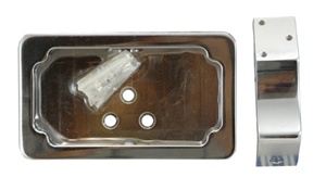 TRIPLE CHROMED FOOTPEG MOUNT LICENSE PLATE BRACKET (PRODUCT CODE #CA3065)