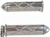 TRIPLE CHROMED SUZUKI GSXR/BUSA GRIP, CRISS CROSSED, POINTED FLUSH ENDS (PRODUCT CODE# CA3253P)