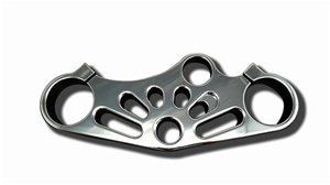 TRIPLE CHROMED - Top Tree Clamp GSXR 600/750 (2004-2005) (Product code: CA3277)
