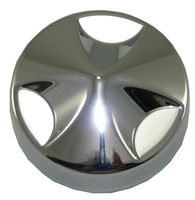 POINTED HAYABUSA YOKE CAP BILLET ALUMINUM TRIPLE CHROME (product code # CA3721)