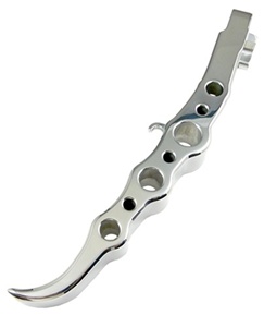 Chrome Exotic Long Kickstand fits ZX6R/RR (636), ZZR600, ZX9R & ZX10 (04-07), ZX10R (11-Present) (product code: CA4001)