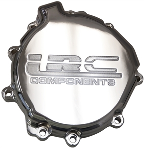 Triple Chrome Billet Stator Cover (left side) fits Kawasaki, Engraved with LRC ZX6R/636 ('07-'13) (product code: CA4032LRC)