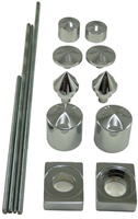 Triple Chrome Billet Spiked Axle Dress-Up Kit for Kawasaki ZX-14 (06-10) (product code# CA4261)