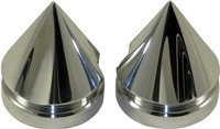 KAWASAKI  & SUZUKI TRIPLE CHROME SPIKED FORK CAPS For ZX6R (07-08), ZX10R (06-07), ZX14R (06-10), GSX-R 600/750 (05-08) & HAYABUSA (08-09) (product code: CA4270)