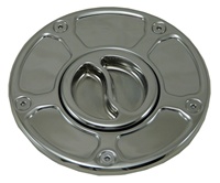 CHROME FLUSH/RACE STYLE-SCREW GAS CAP HONDA and DUCATI (PRODUCT CODE:CA4280)