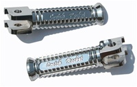 Rear Foot Peg Set for Suzuki GSXR 600 750 1000 Hayabusa, Triple Chrome (product code #CA4339)