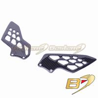 BMW S1000RR 2009-2019 100% Carbon Fiber Heel Guards, 09-11 OEM Style , Twill Weave