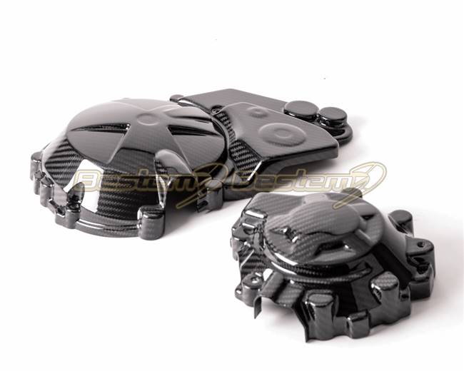 BMW S1000RR 2020-2022 Carbon Fiber Left + Right Side Engine Case Covers Fairing Cowling Twill