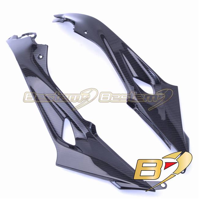 BMW S1000R 2014-Present / S1000RR 2015-2019 100% Carbon Fiber Tank Side Fairings Panels, Twill