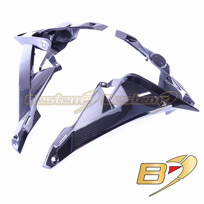 BMW S1000R 2014-2016 100% Carbon Fiber Upper Side Panel Fairings, Twill