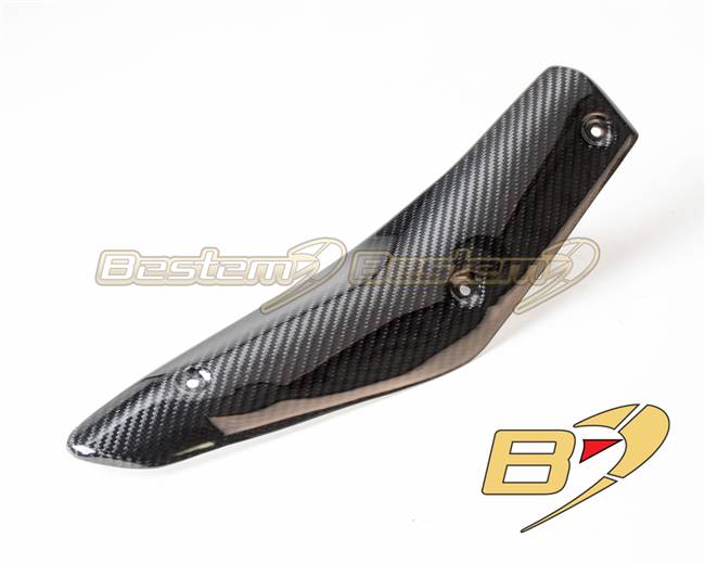 KTM Superduke 1290 GT 2019-2022 Carbon Fiber Exhaust Pipe Heat Shield Cover Fairing Twill