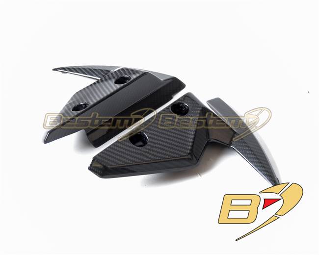 Triumph Street Triple 765 RS 2018-2020 Carbon Fiber Front Side Fender Mud Guard Fairing Twill