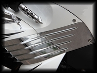Kawasaki ZX14R Chrome Upper Side Panels / Fins (2006-2011)