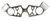 TRIPLE CHROMED Skeleton Top Busa (99-07) Clamp (product code# CTS2)