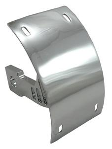 TRIPLE CHROMED KAWASAKI ZX10 LICENSE PLATE BRACKET FOR SWINGARM - BILLET ALUMINUM SILVER (product code # CYS2549021)