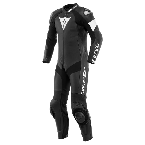 Men's Tosa 1-pc. Leather Suit Black/White by Dainese
