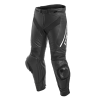 Men's Delta 3 Perforated Leather Pants Black/White by Dainese