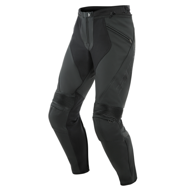 Men's Pony 3 Perforated Leather Pants Black by Dainese