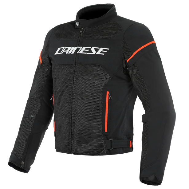 Men's Air Frame D1 Tex Jacket Black/White/Red by Dainese