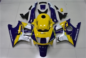 Motorcycle Fairings Kit - 1995-1996 Honda CBR600F3 Yellow/Blue Fairings | DSC0111