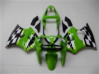 Motorcycle Fairings Kit - 2000-2002 Kawasaki ZX6R  Green/Black Custom paint Fairings | DSCN4862